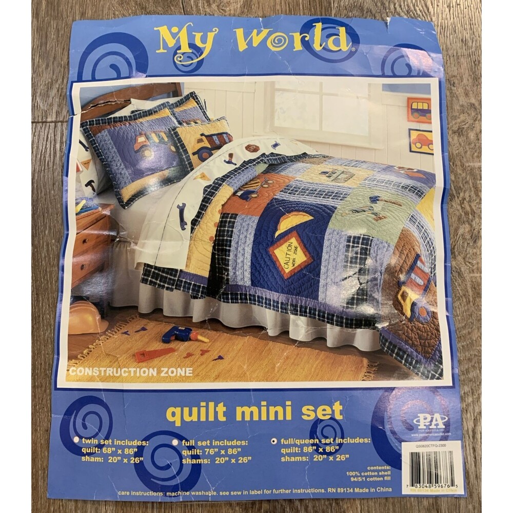 Pem America, Construction Zone Full /Queen Quilt Set